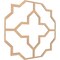 Ekena Millwork 33W x 33H x 14T Small Laird Decorative Fretwork Wood Ceiling Panels, Hickory CELW33X33X0250LRDHI - alternate 8